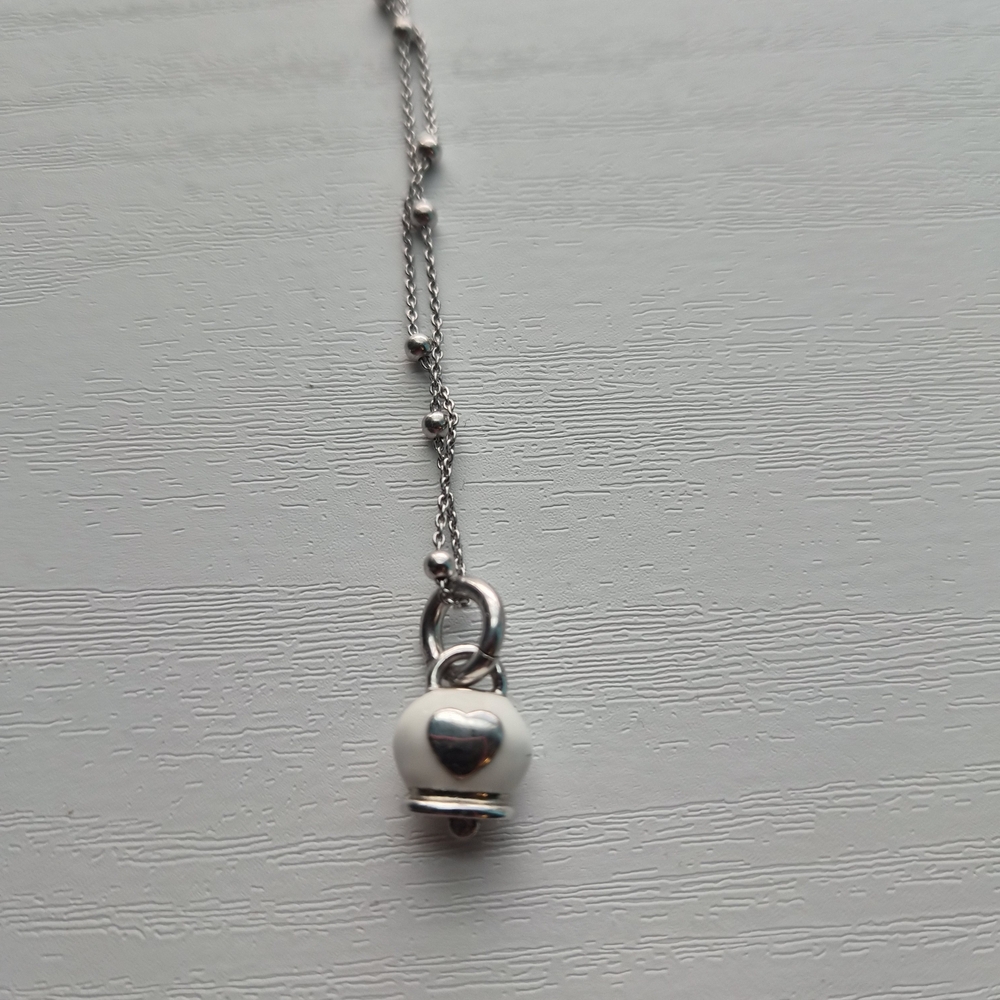 Italian Sterling Silver Heart Pendant Necklace